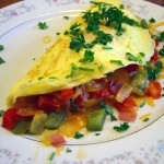 omlette on a plate